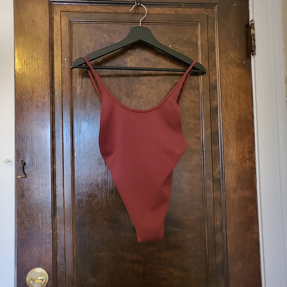 FP MOVEMENT Burgundy Bodysuit
